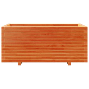 Planter box wax brown 110x60x49.5 cm solid pine wood