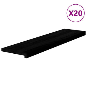 Trappetrinn 20 stk mørkebrun 100x25x2 cm heltre eik