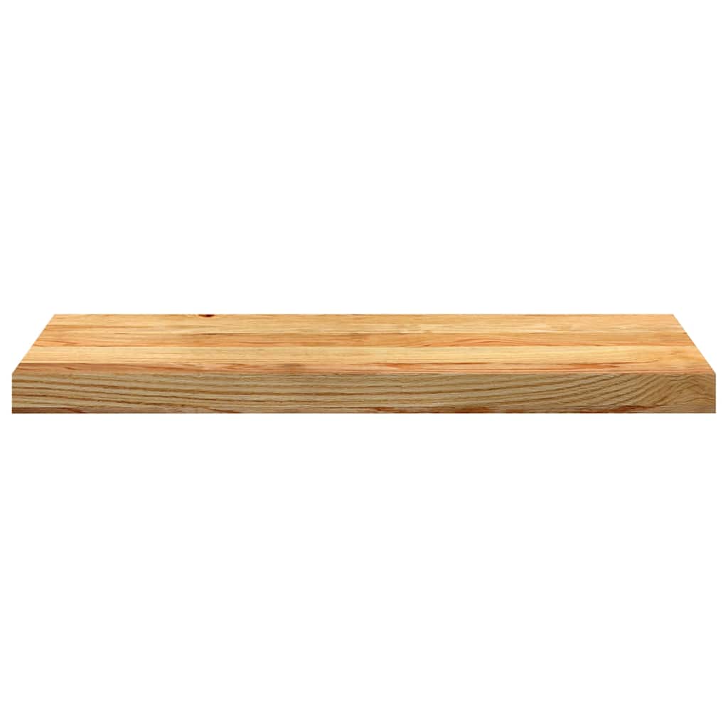 Trappetrinn 2 stk lysebrun 70x30x2 cm heltre eik