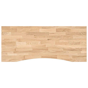 Bordplate rektangulær 120x60x2,5 cm ubehandlet heltre eik