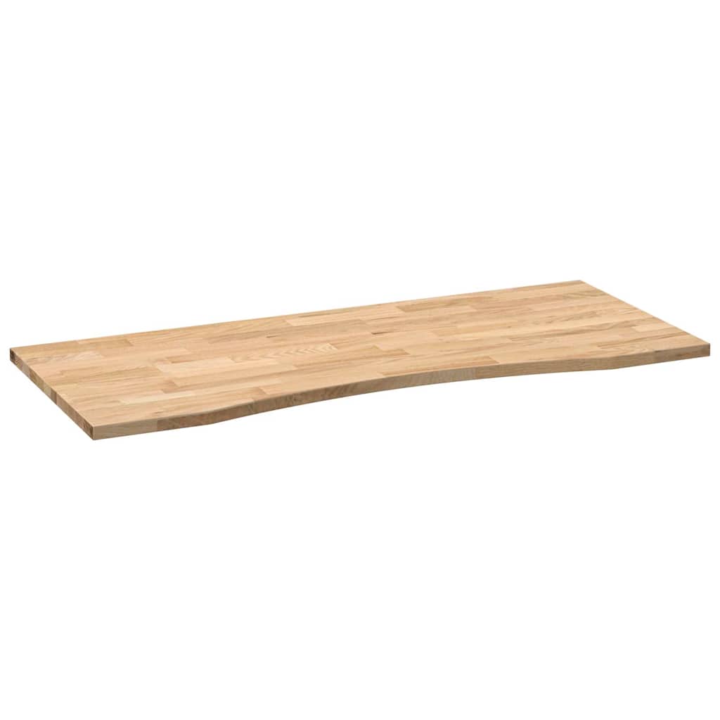 Bordplate rektangulær 120x60x2,5 cm ubehandlet heltre eik