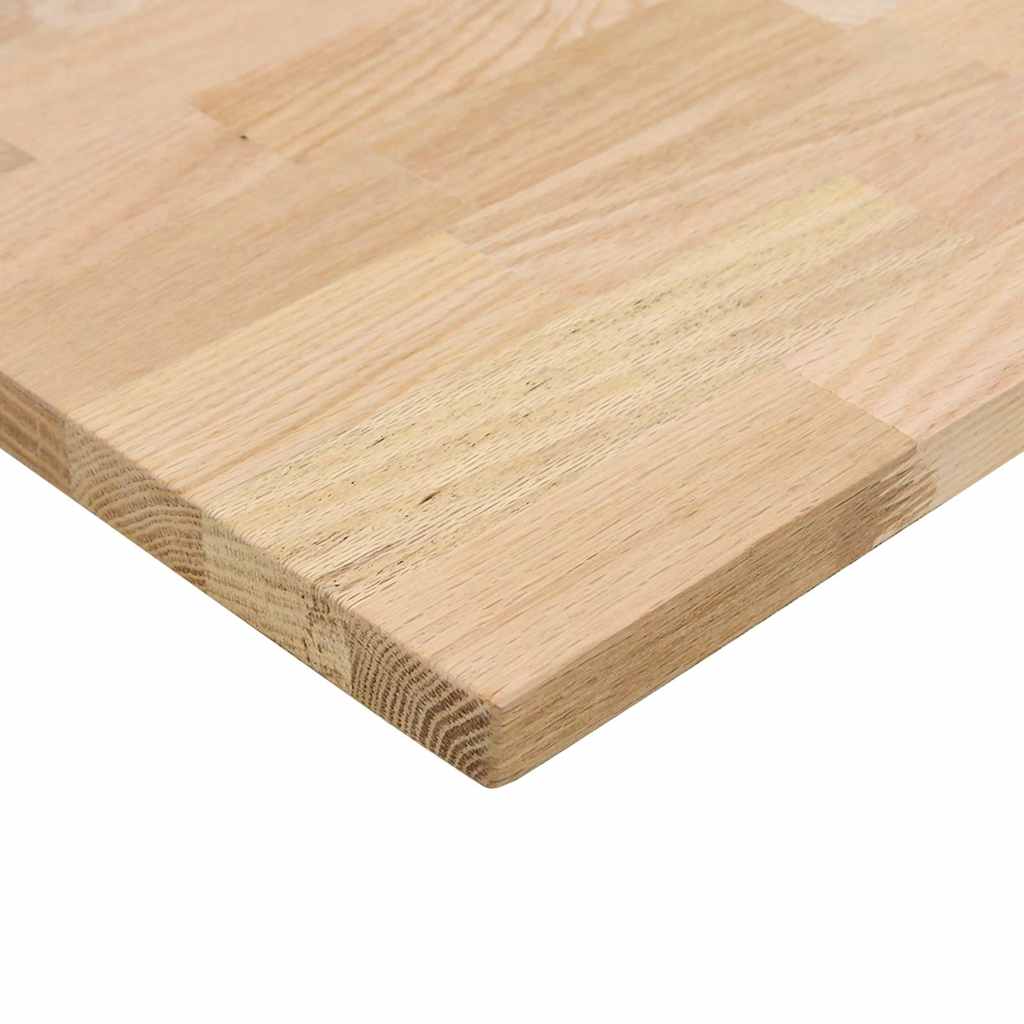 Bordplate rektangulær 120x60x2,5 cm ubehandlet heltre eik
