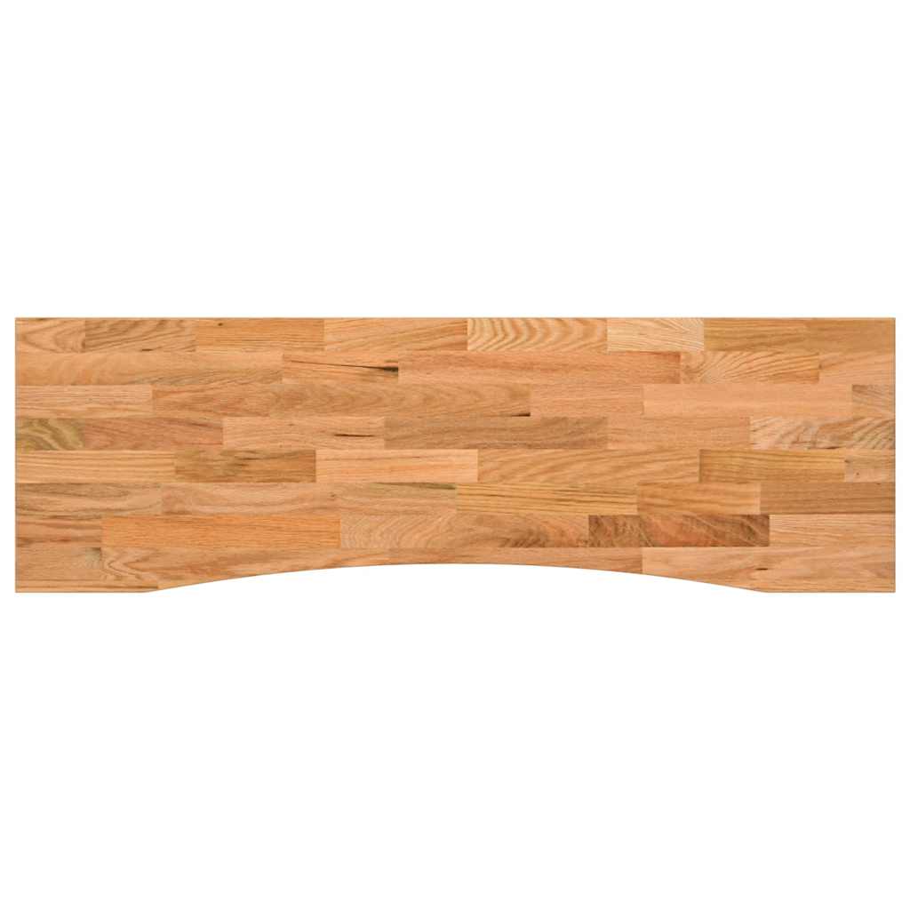 Bordplate lysebrun 160x50x2,5 cm rektangulær heltre eik
