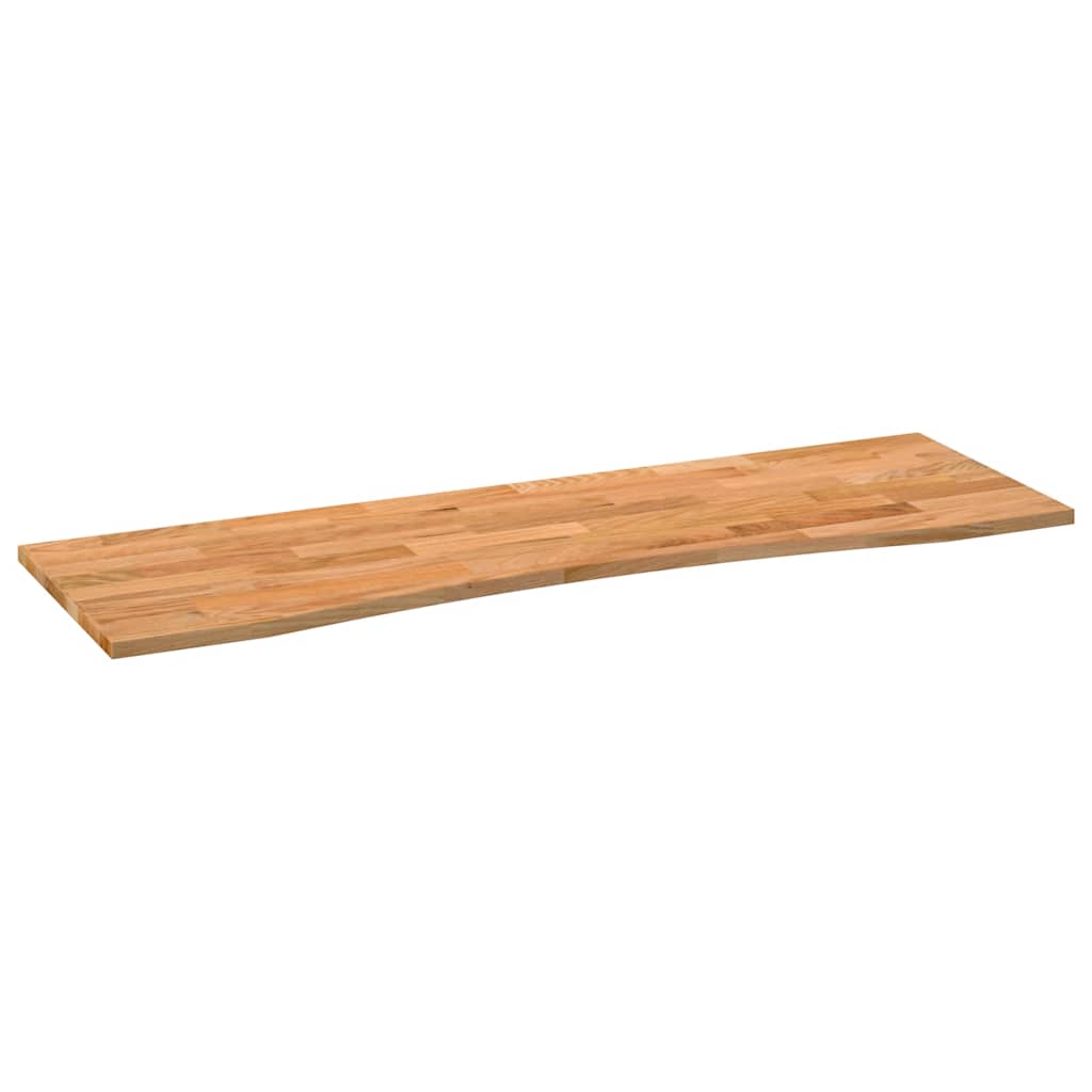 Bordplate lysebrun 160x50x2,5 cm rektangulær heltre eik