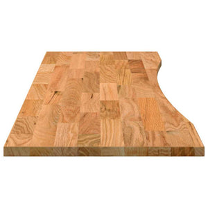 Bordplate lysebrun 160x50x2,5 cm rektangulær heltre eik