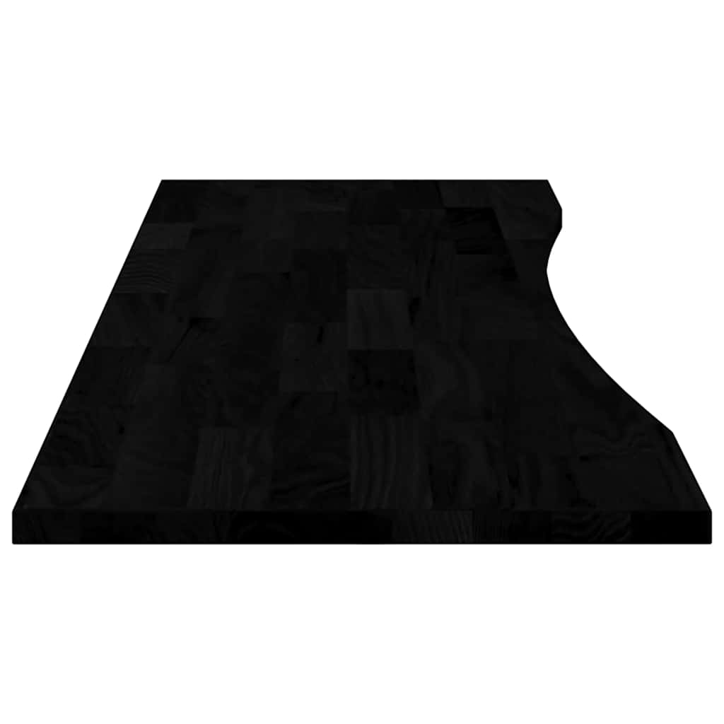 Bordplate mørkebrun 160x50x2,5 cm rektangulær heltre eik
