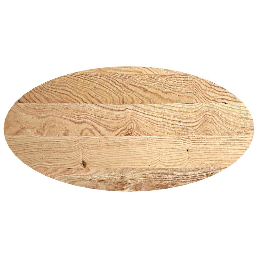 Bordplate 120x60x4 cm oval heltre eik