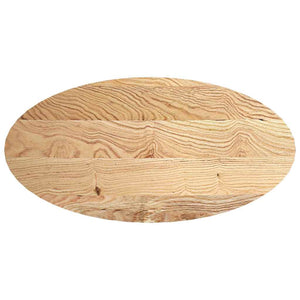 Bordplate 120x60x4 cm oval heltre eik