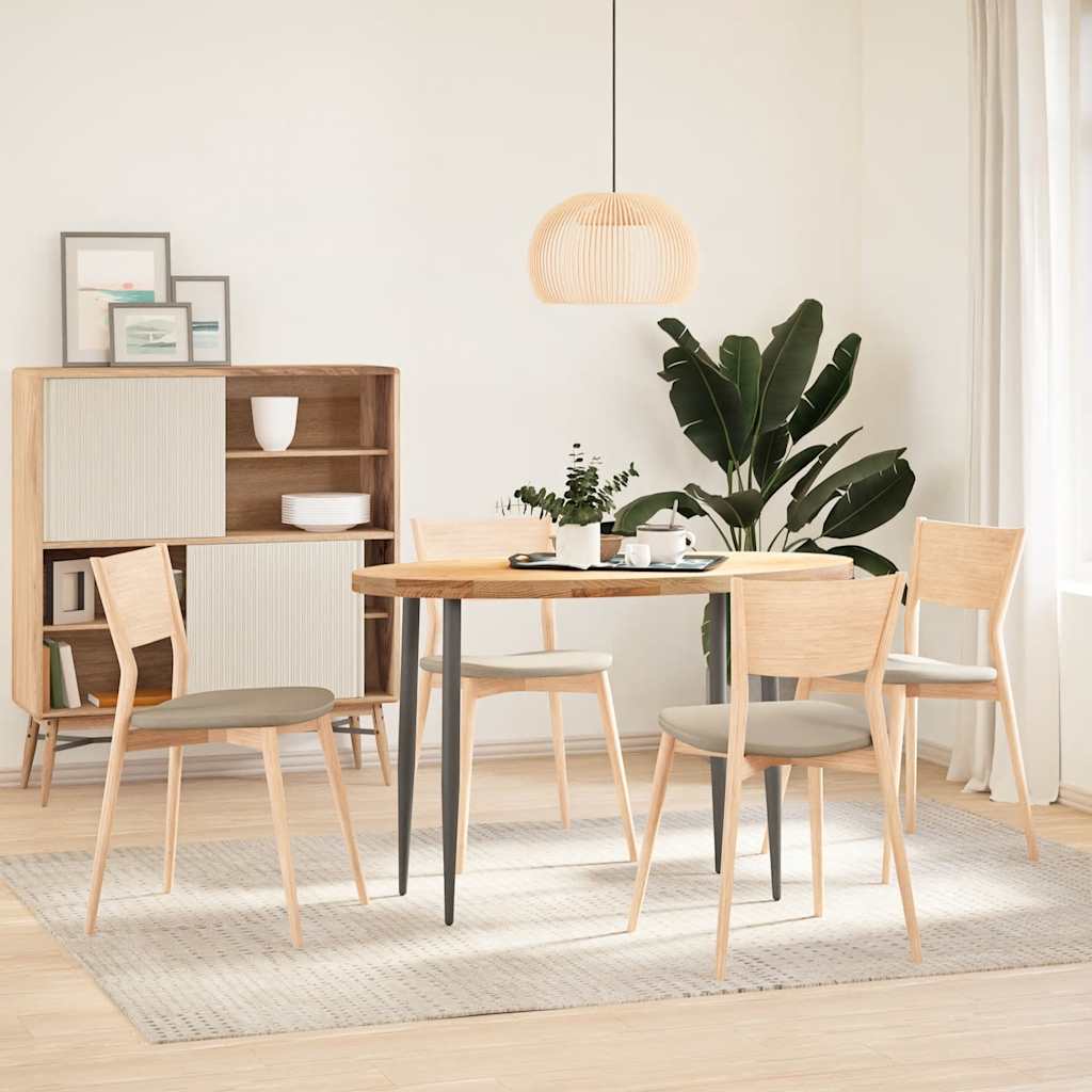 Bordplate 120x60x4 cm oval heltre eik