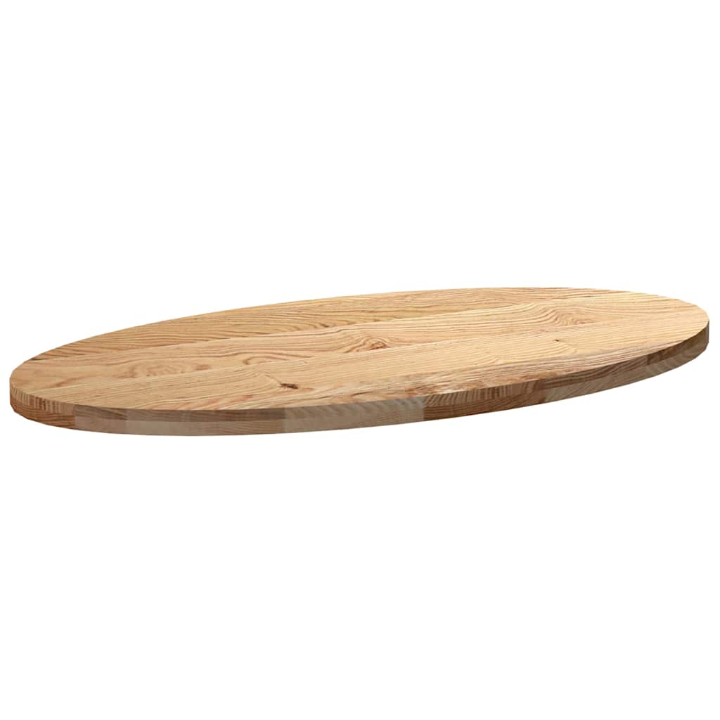 Bordplate 120x60x4 cm oval heltre eik