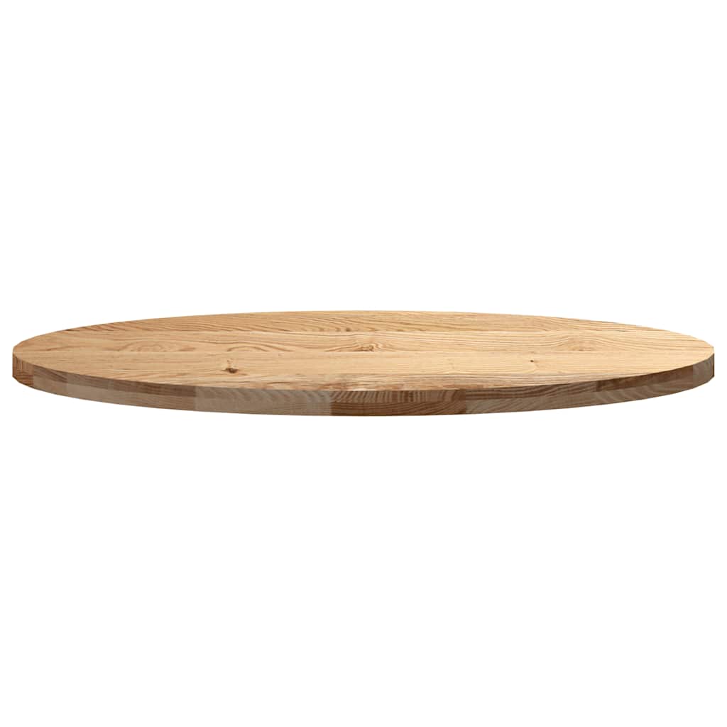 Bordplate 120x60x4 cm oval heltre eik
