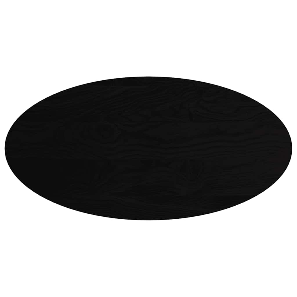 Bordplate mørkebrun 120x60x4 cm oval heltre eik