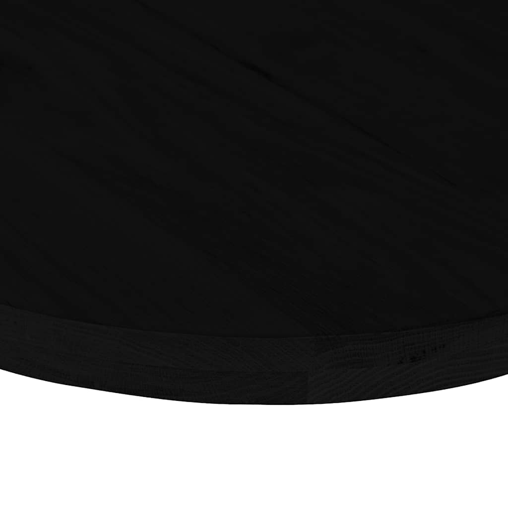 Bordplate mørkebrun 120x60x4 cm oval heltre eik