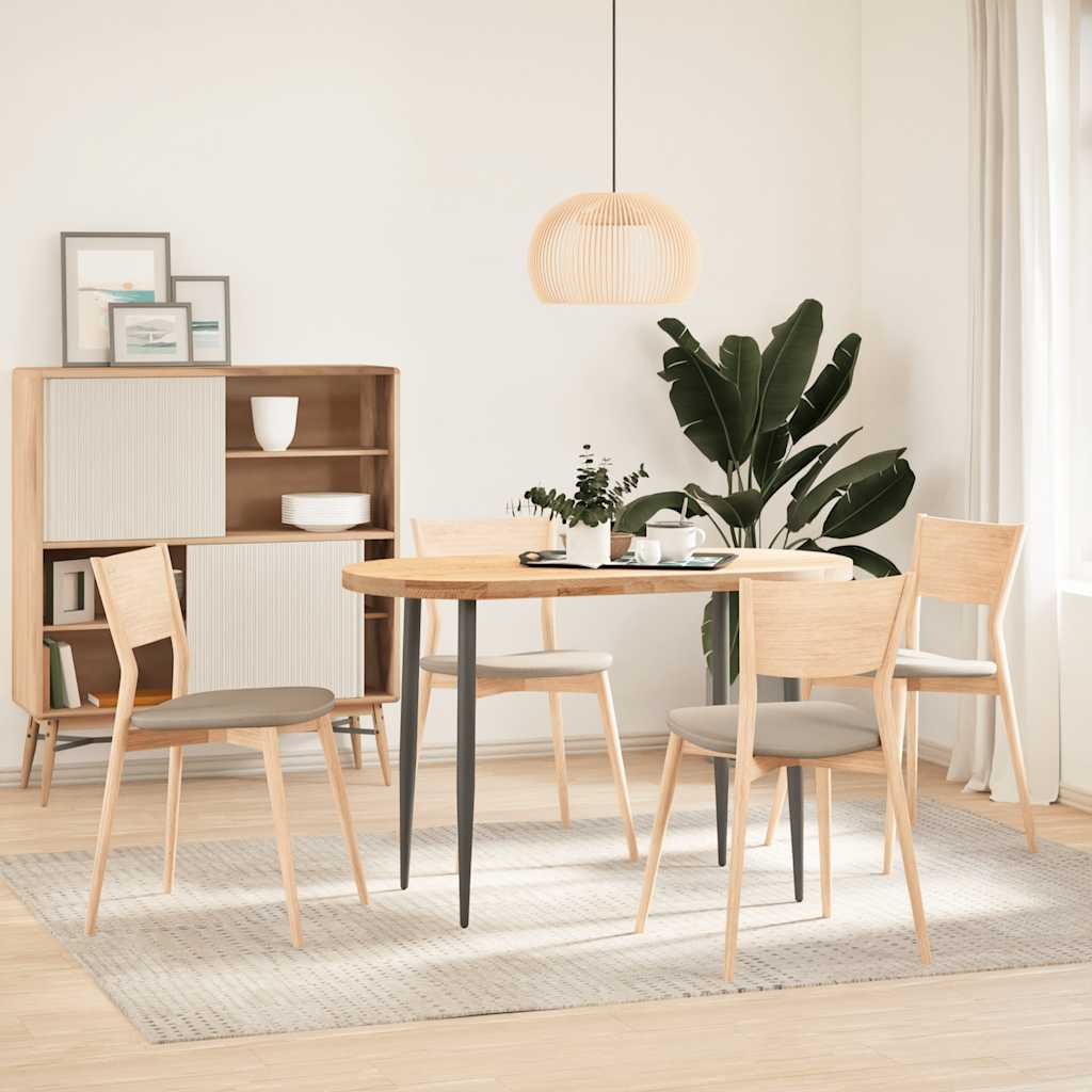 Bordplate 120x60x4 cm oval heltre eik