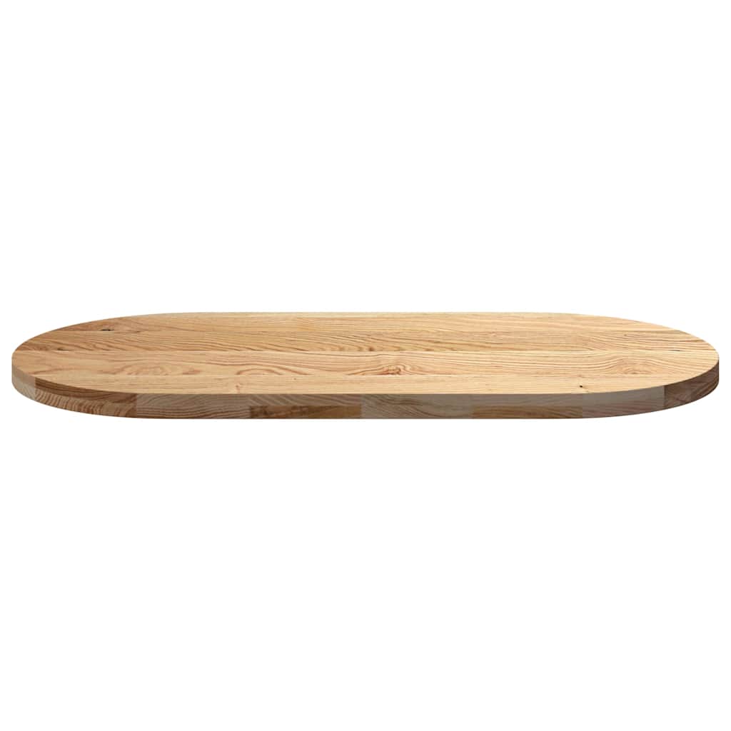 Bordplate 120x60x4 cm oval heltre eik
