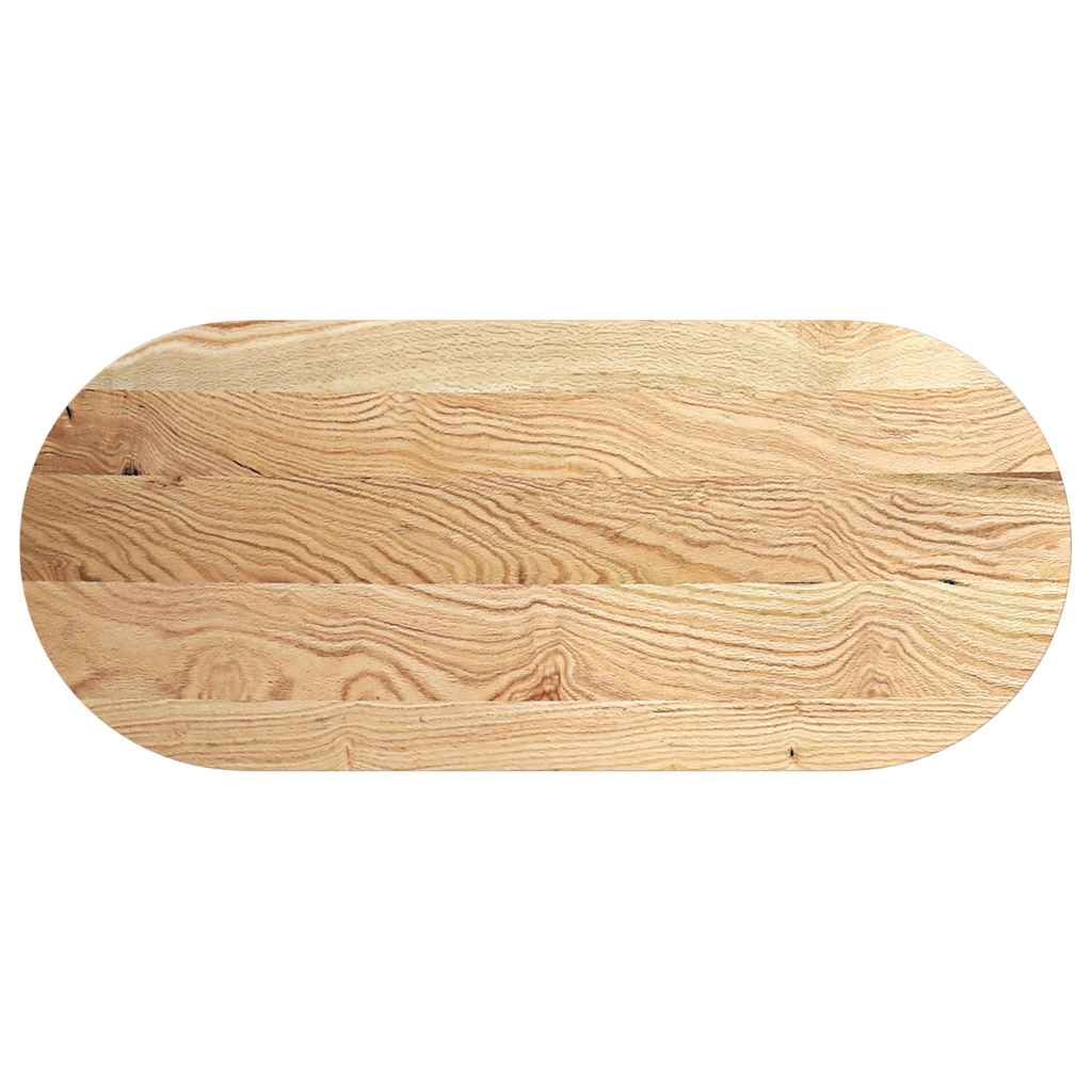 Bordplate 140x60x4 cm oval heltre eik