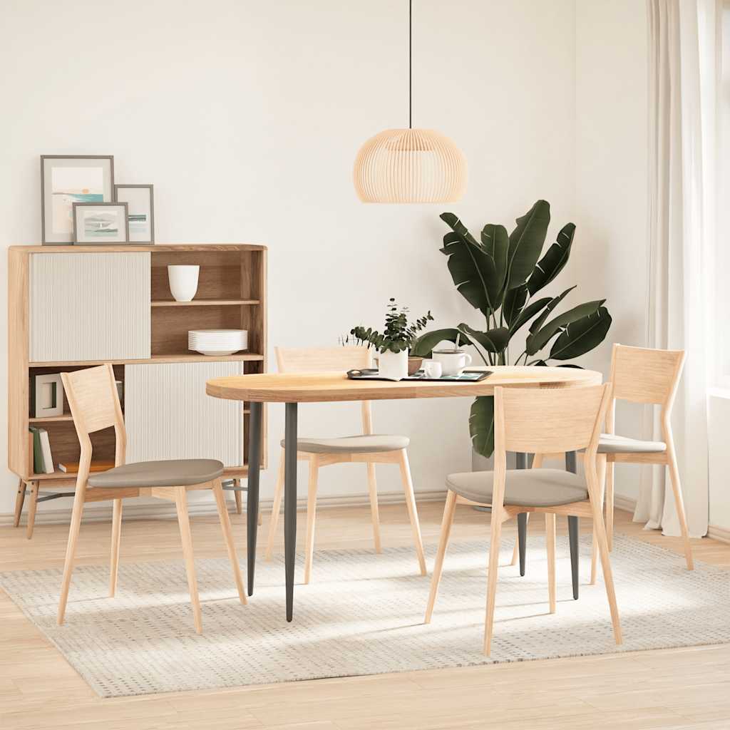 Bordplate 140x60x4 cm oval heltre eik