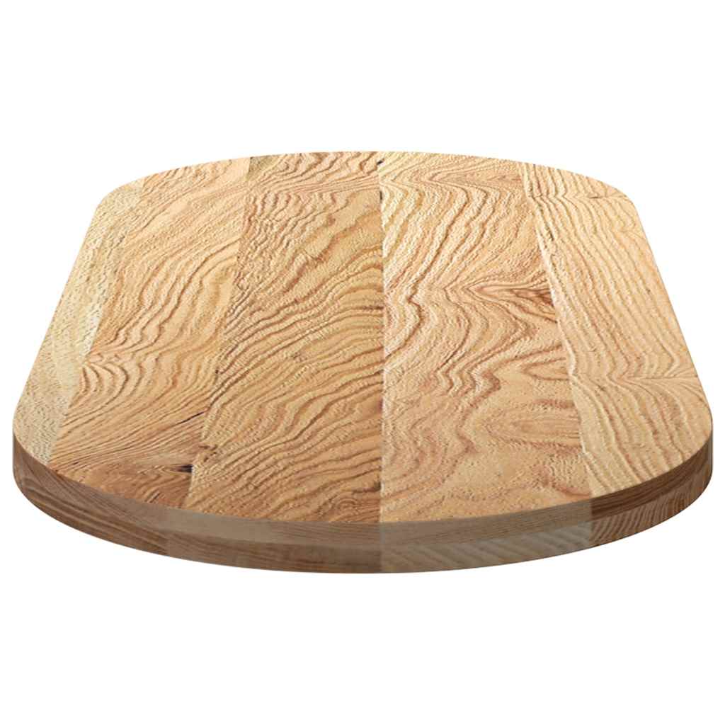 Bordplate 140x60x4 cm oval heltre eik