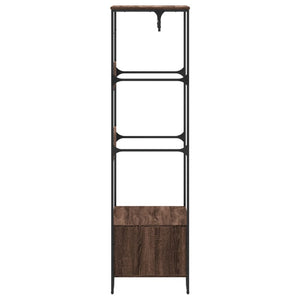 Garderobe brun eik 90x50x180 cm konstruert tre