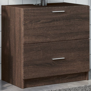 Servantskap brun eik 78x37x59 cm konstruert tre