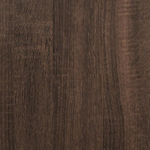 Kommode brun eik 91x35,5x74,5 cm konstruert tre