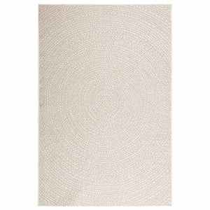 Teppe ZIZUR kremhvit 140x200cm jute-utseende innendørs&utendørs