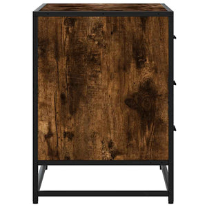 Kommode røkt eik 70x41x56 cm konstruert tre