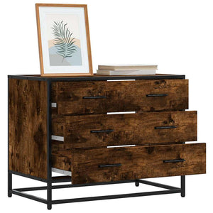 Kommode røkt eik 70x41x56 cm konstruert tre
