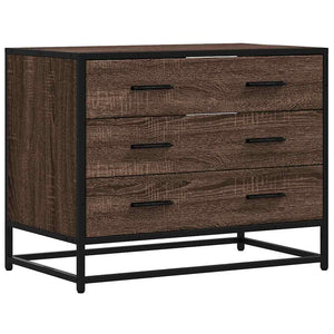 Kommode brun eik 70x41x56 cm konstruert tre