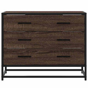 Kommode brun eik 70x41x56 cm konstruert tre