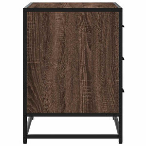 Kommode brun eik 70x41x56 cm konstruert tre