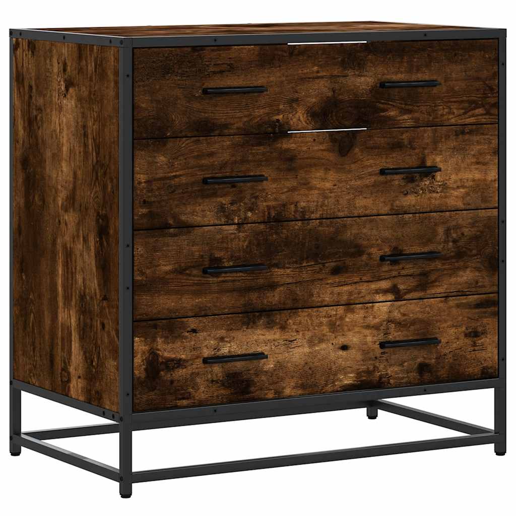 Kommode røkt eik 70x41x70 cm konstruert tre