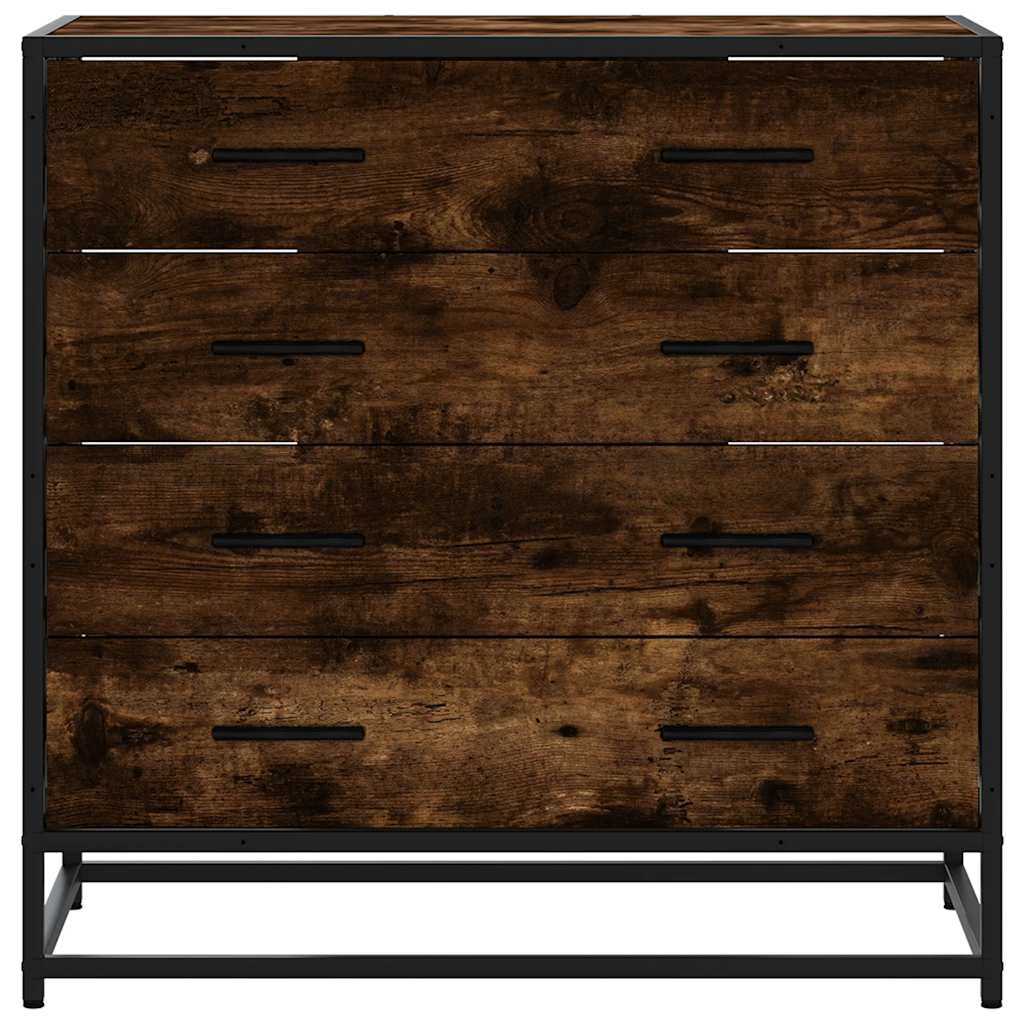 Kommode røkt eik 70x41x70 cm konstruert tre