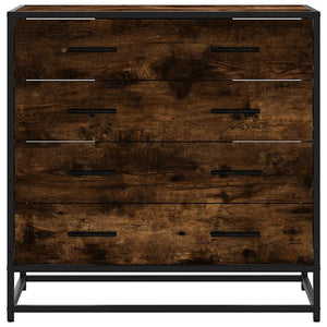 Kommode røkt eik 70x41x70 cm konstruert tre