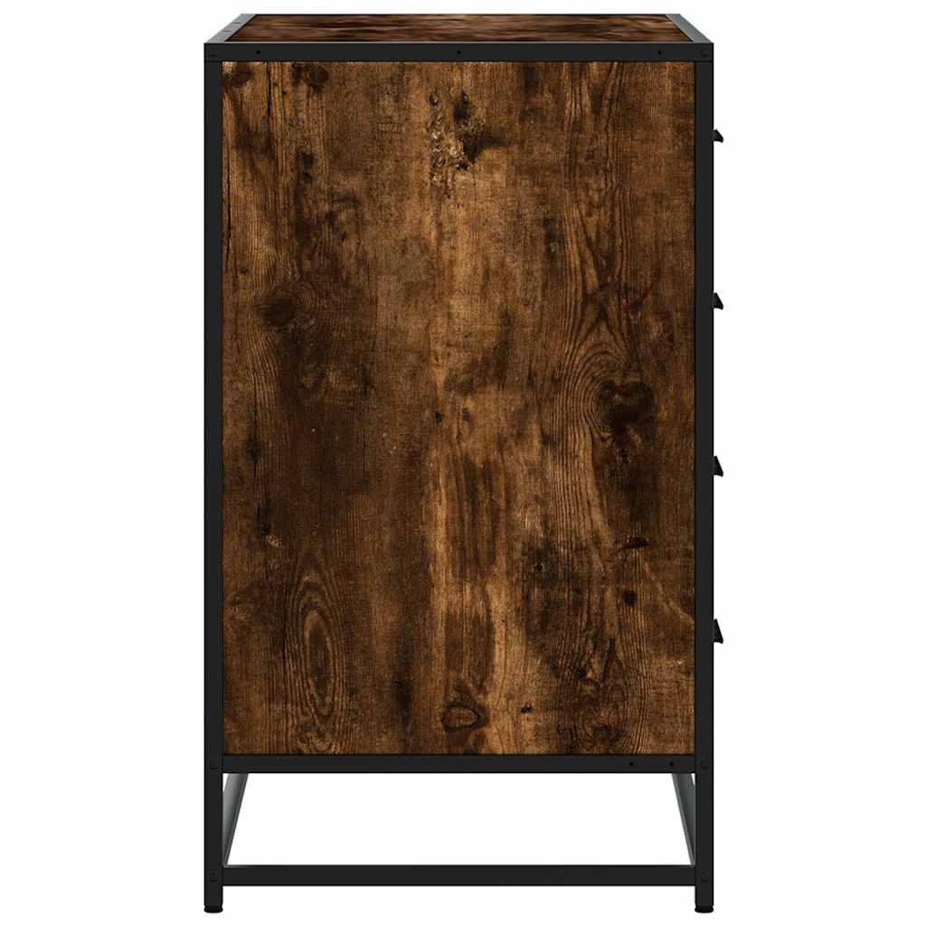 Kommode røkt eik 70x41x70 cm konstruert tre