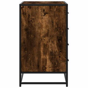 Kommode røkt eik 70x41x70 cm konstruert tre