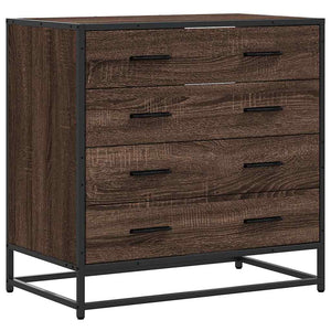 Kommode brun eik 70x41x70 cm konstruert tre