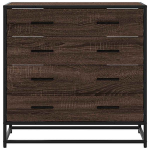 Kommode brun eik 70x41x70 cm konstruert tre