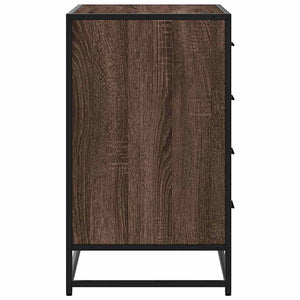 Kommode brun eik 70x41x70 cm konstruert tre