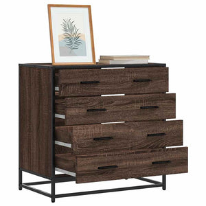 Kommode brun eik 70x41x70 cm konstruert tre