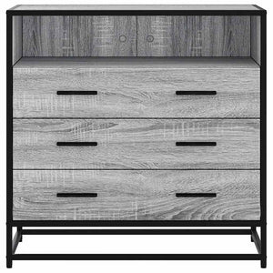 Kommode grå sonoma 70x41x70 cm konstruert tre