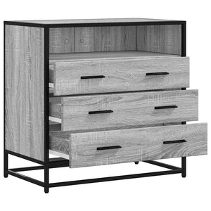 Kommode grå sonoma 70x41x70 cm konstruert tre