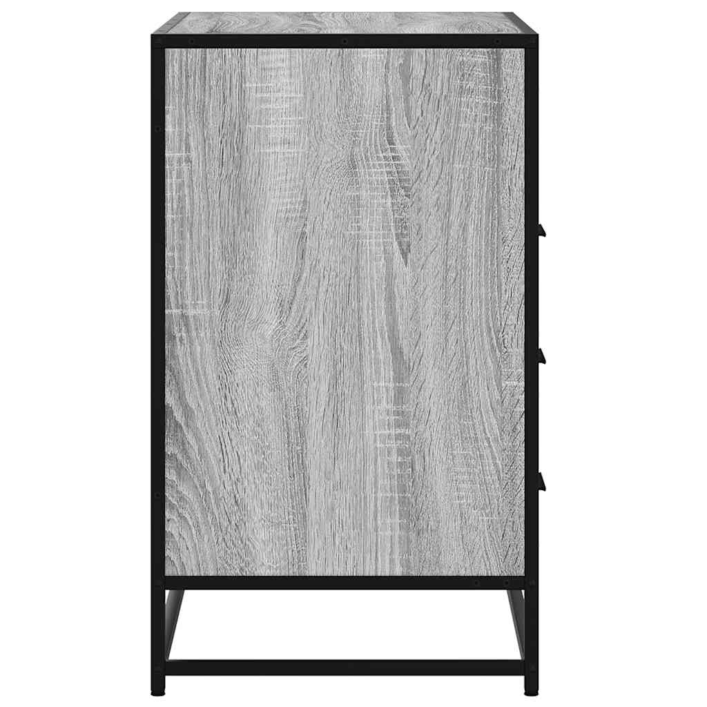 Kommode grå sonoma 70x41x70 cm konstruert tre
