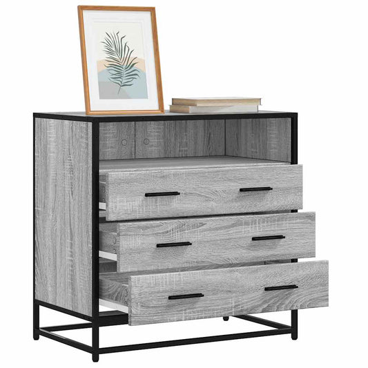 Kommode grå sonoma 70x41x70 cm konstruert tre