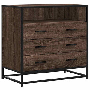 Kommode brun eik 70x41x70 cm konstruert tre