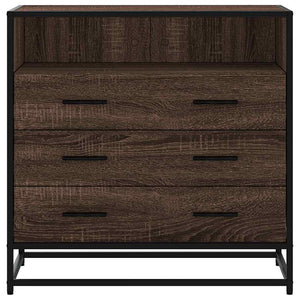 Kommode brun eik 70x41x70 cm konstruert tre