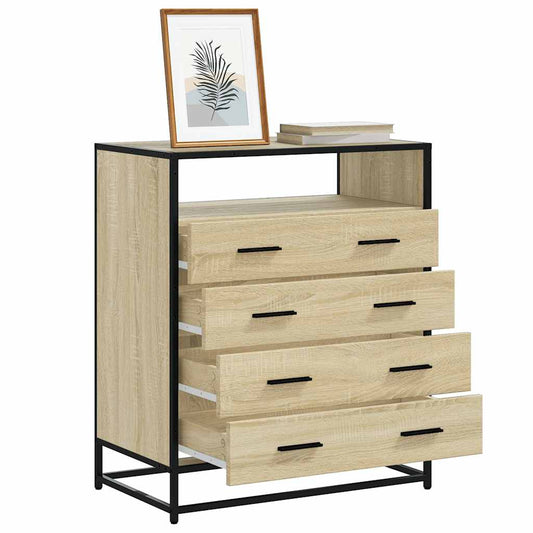 Chest of drawers sonoma oak 70x41x83.5 cm engineered wood