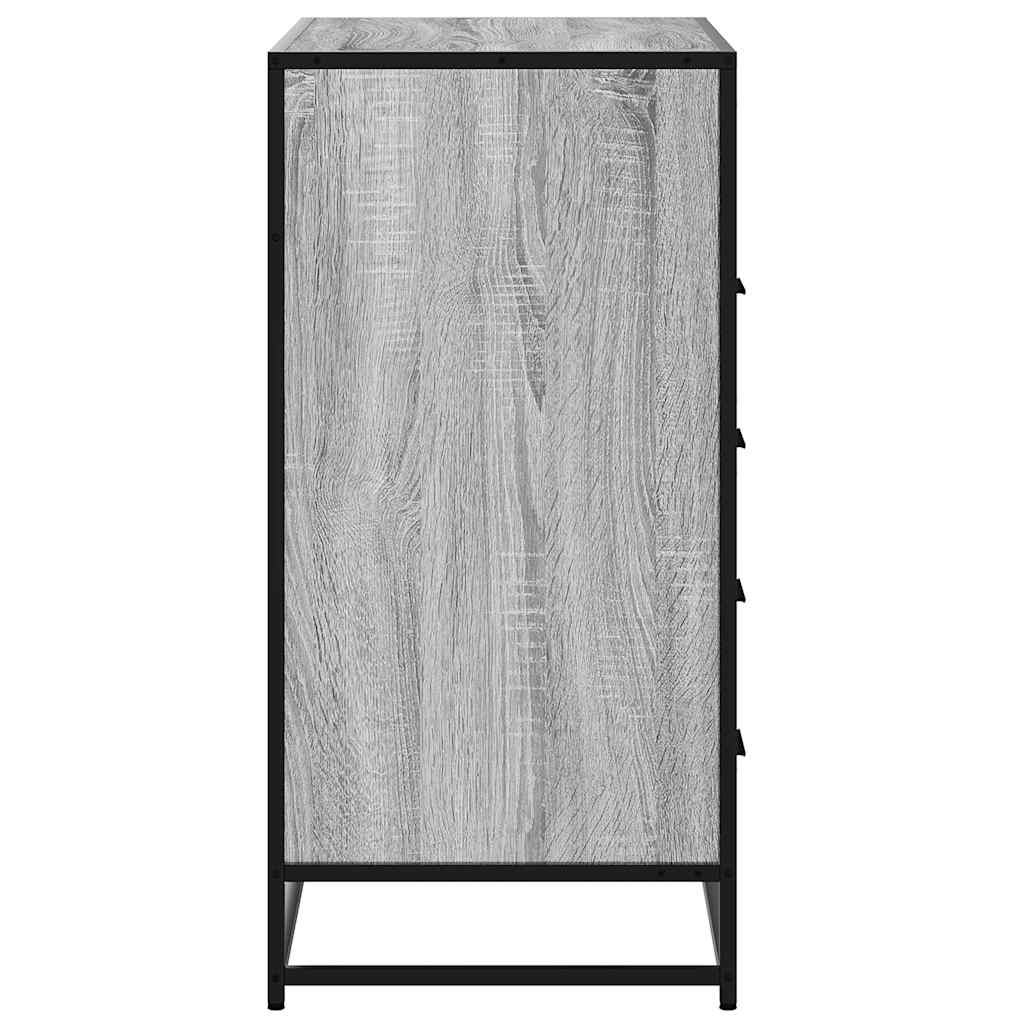 Kommode grå sonoma 70x41x83,5 cm konstruert tre