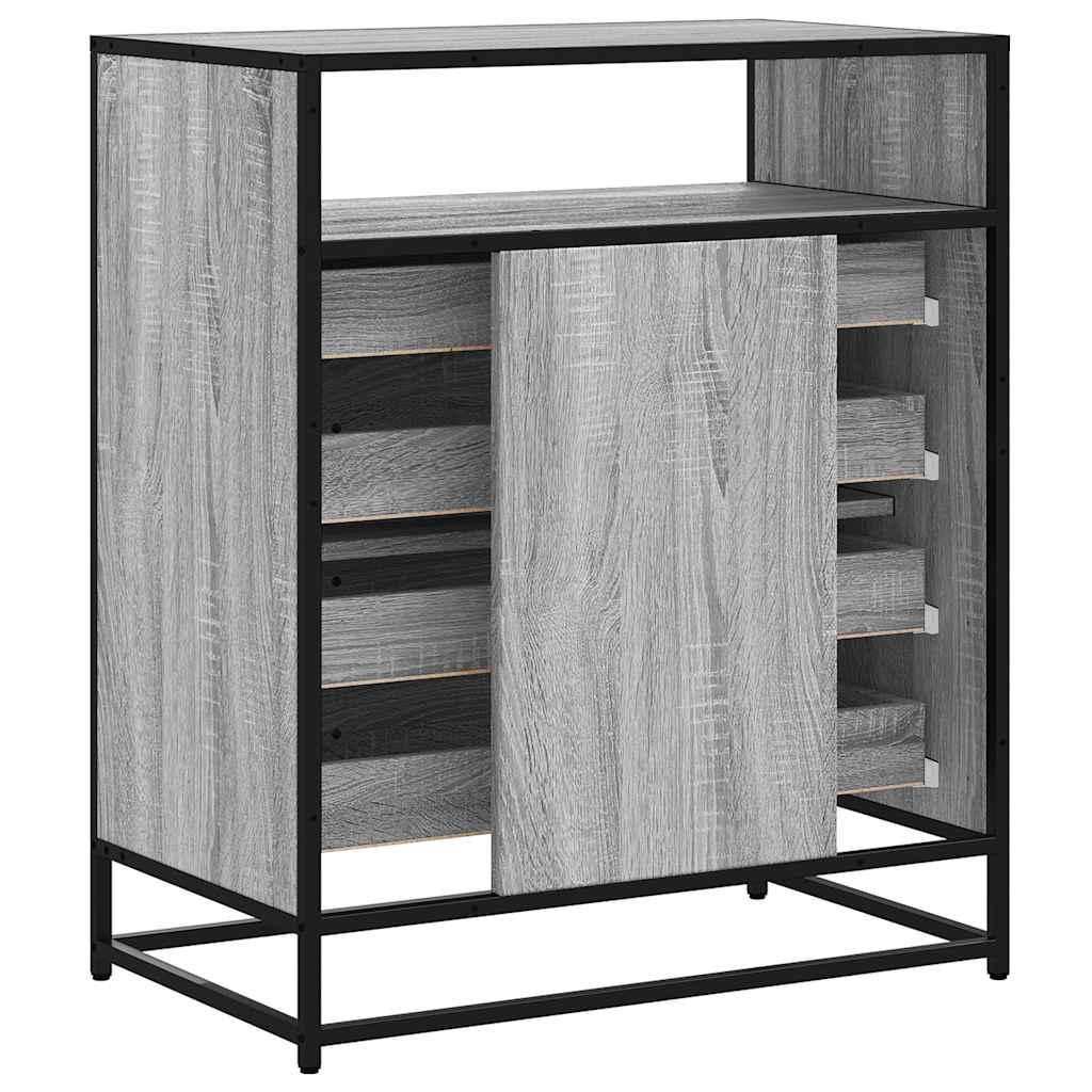 Kommode grå sonoma 70x41x83,5 cm konstruert tre