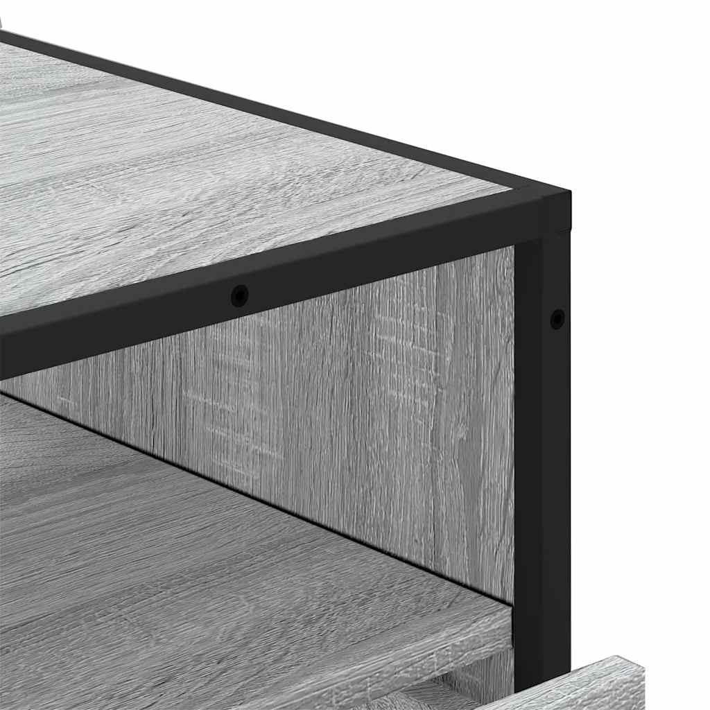 Kommode grå sonoma 70x41x83,5 cm konstruert tre